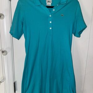 Lacoste Women's Teal Polo Dress